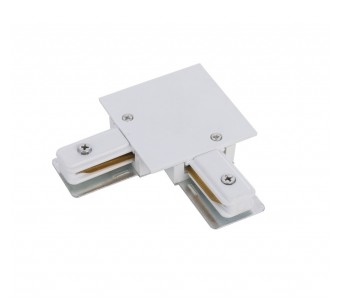 Įleidžiamo bėgelio jungtis PROFILE RECESSED L-CONNECTOR WHITE
